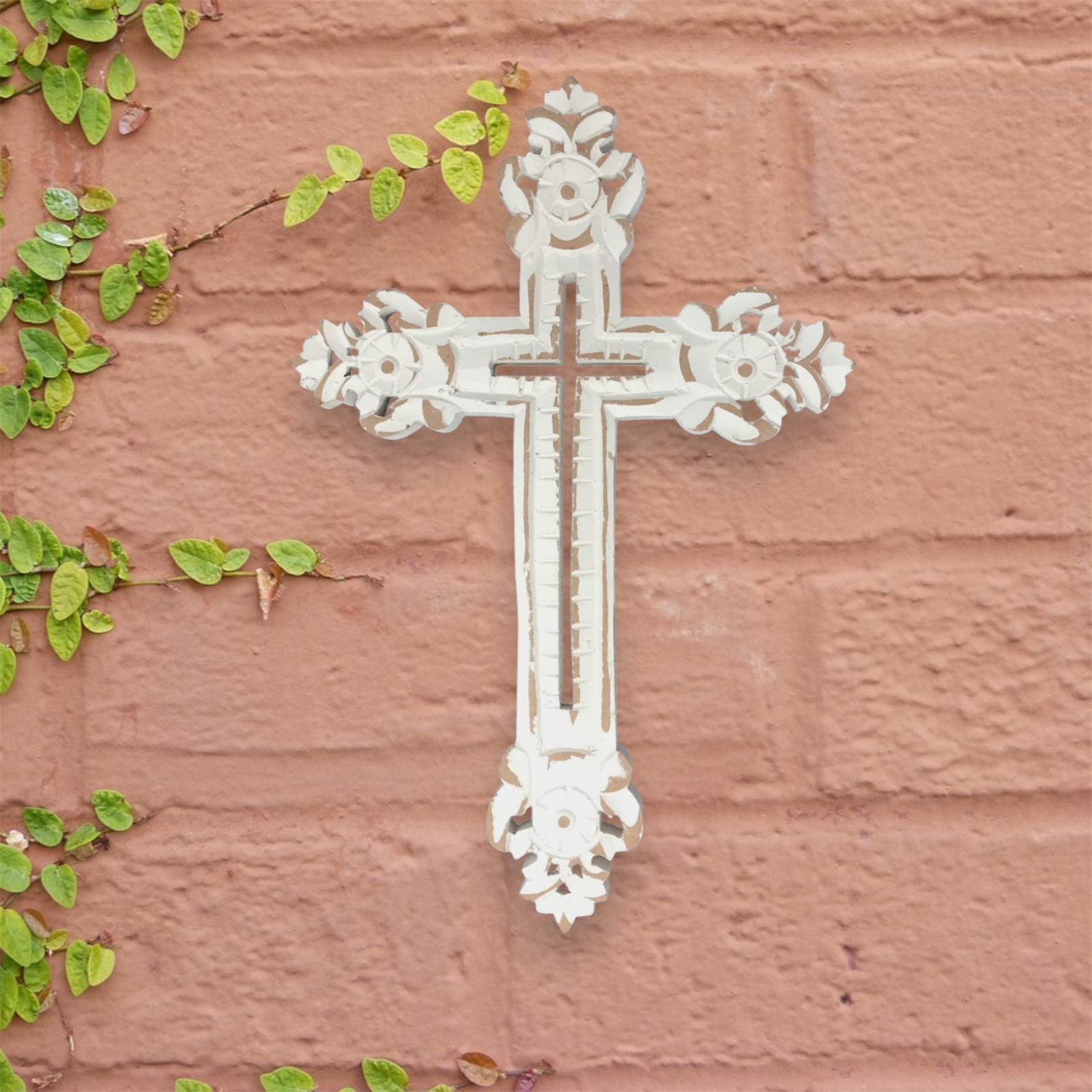 Royal Orleans Wall Cross-White Wash